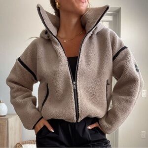 Cozy Tan YPB Jacket from Abercrombie